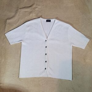 Vintage Fiochini Short Sleeved Knit Cardigan from UK Size L